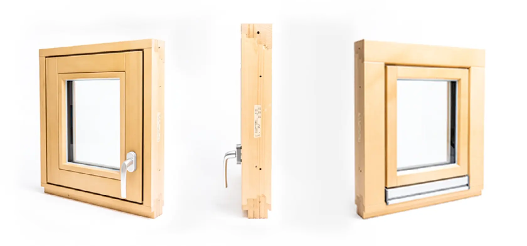 Modernes flächenbündiges Holzfenster System Fortis mit verdeckten Bändern für puristische Architektur – Passau Fenster Schreinerei